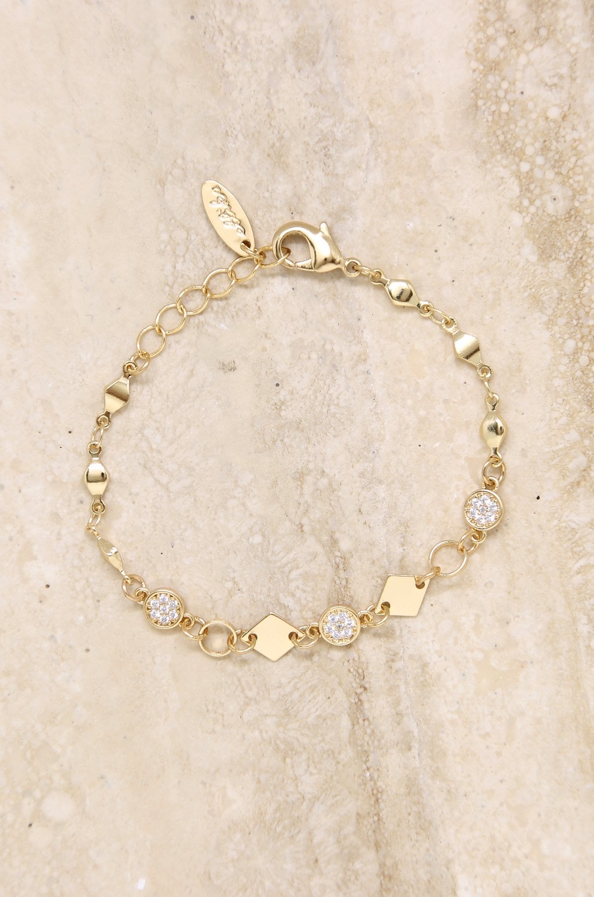 Juliana Link Bracelet with Crystal Accents