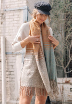 Striped Colorblock Scarf