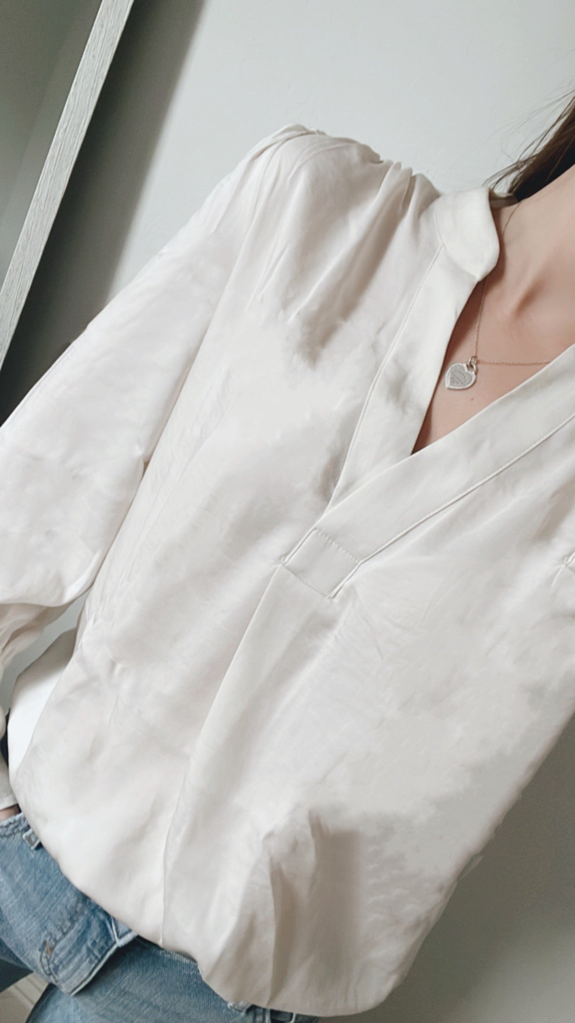 Volume-Sleeve Blouse