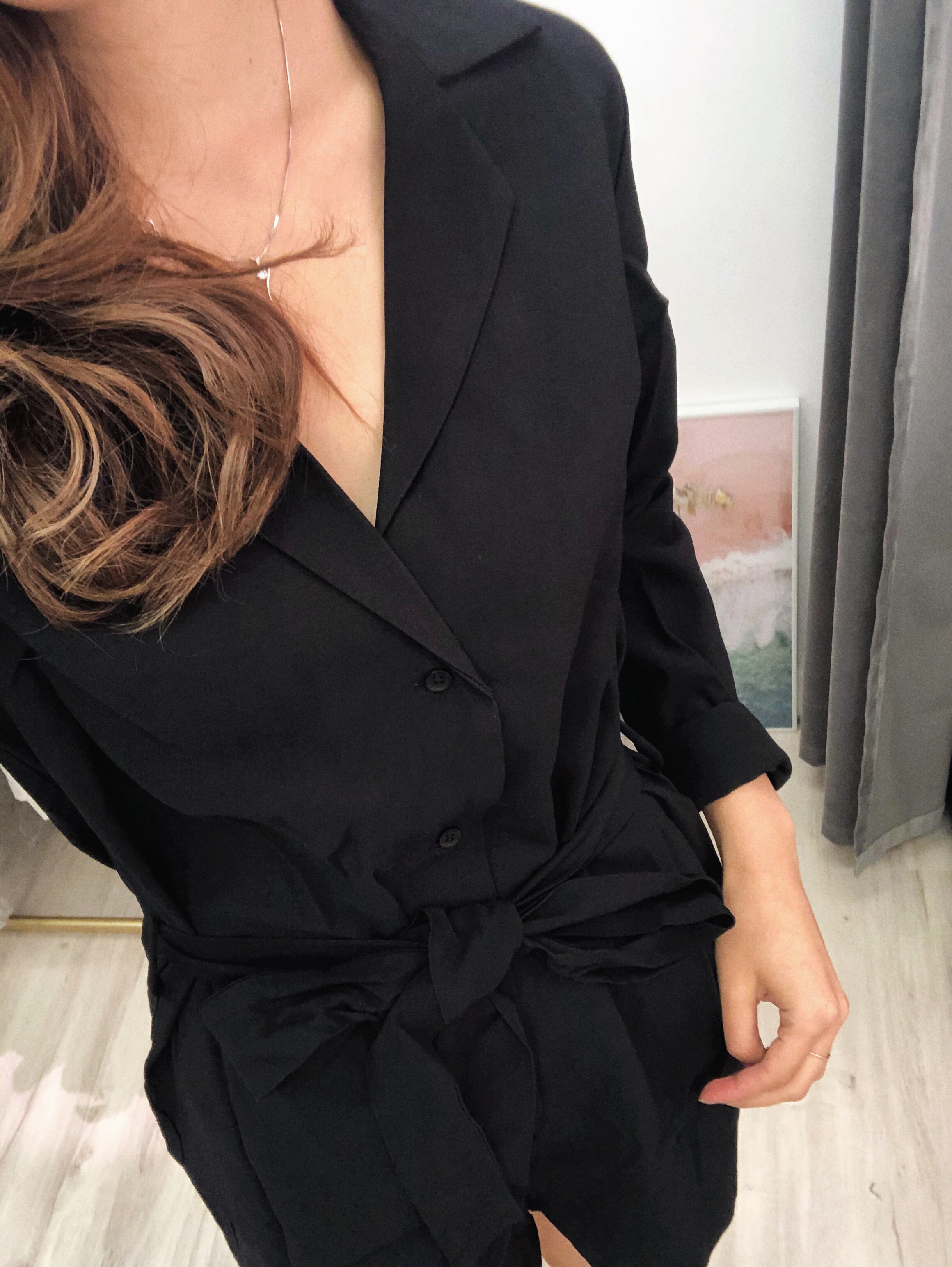 Button Down Shirt Romper
