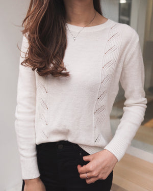 Cozy Stitch Pointelle Sweater