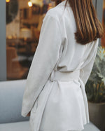 Petite Vegan Suede Trench Coat