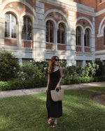 Cowl-Neck Satin Slip Dress