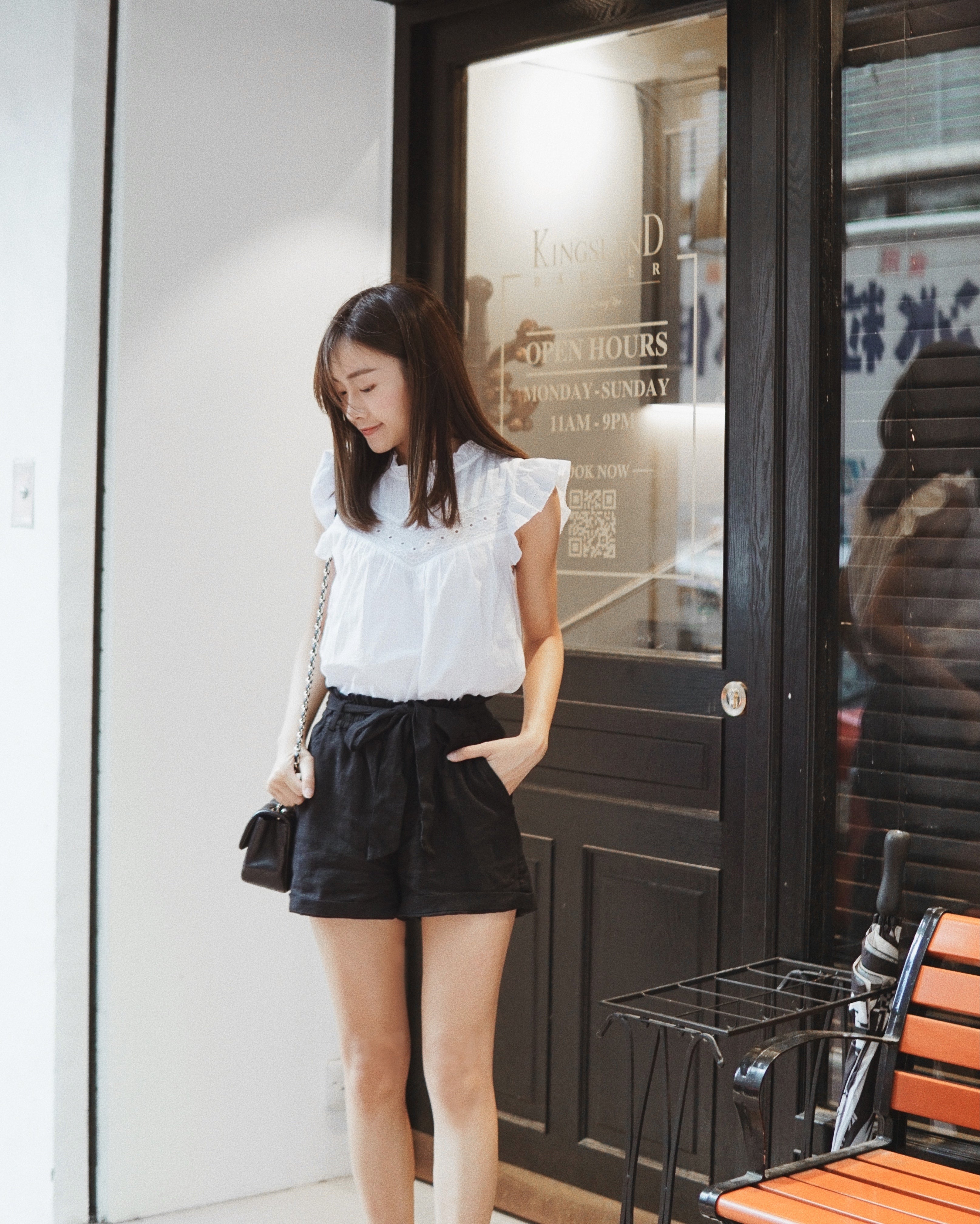 Linen Blend Paperbag Short