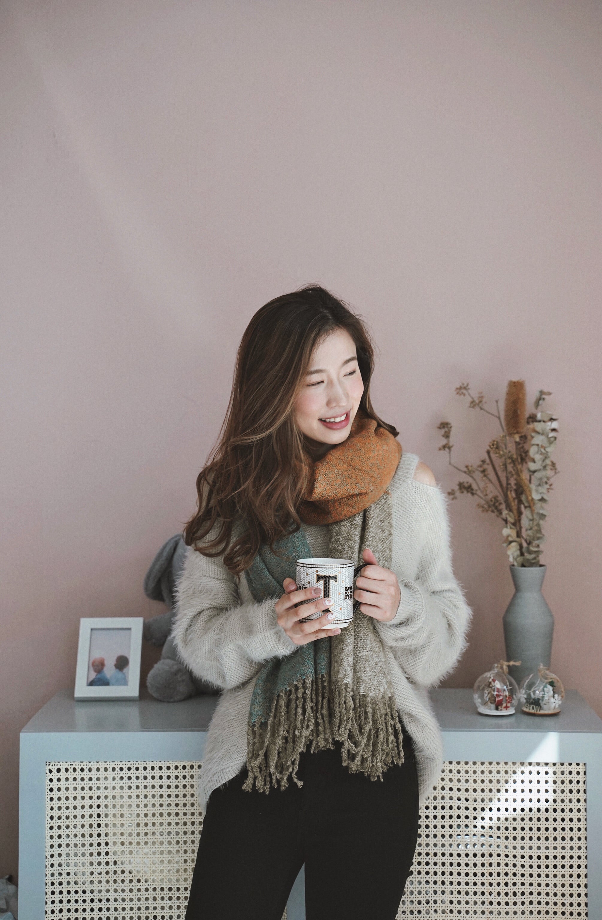 Striped Colorblock Scarf