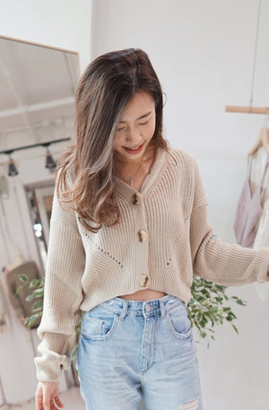 Stitch Boyfriend Cardigan