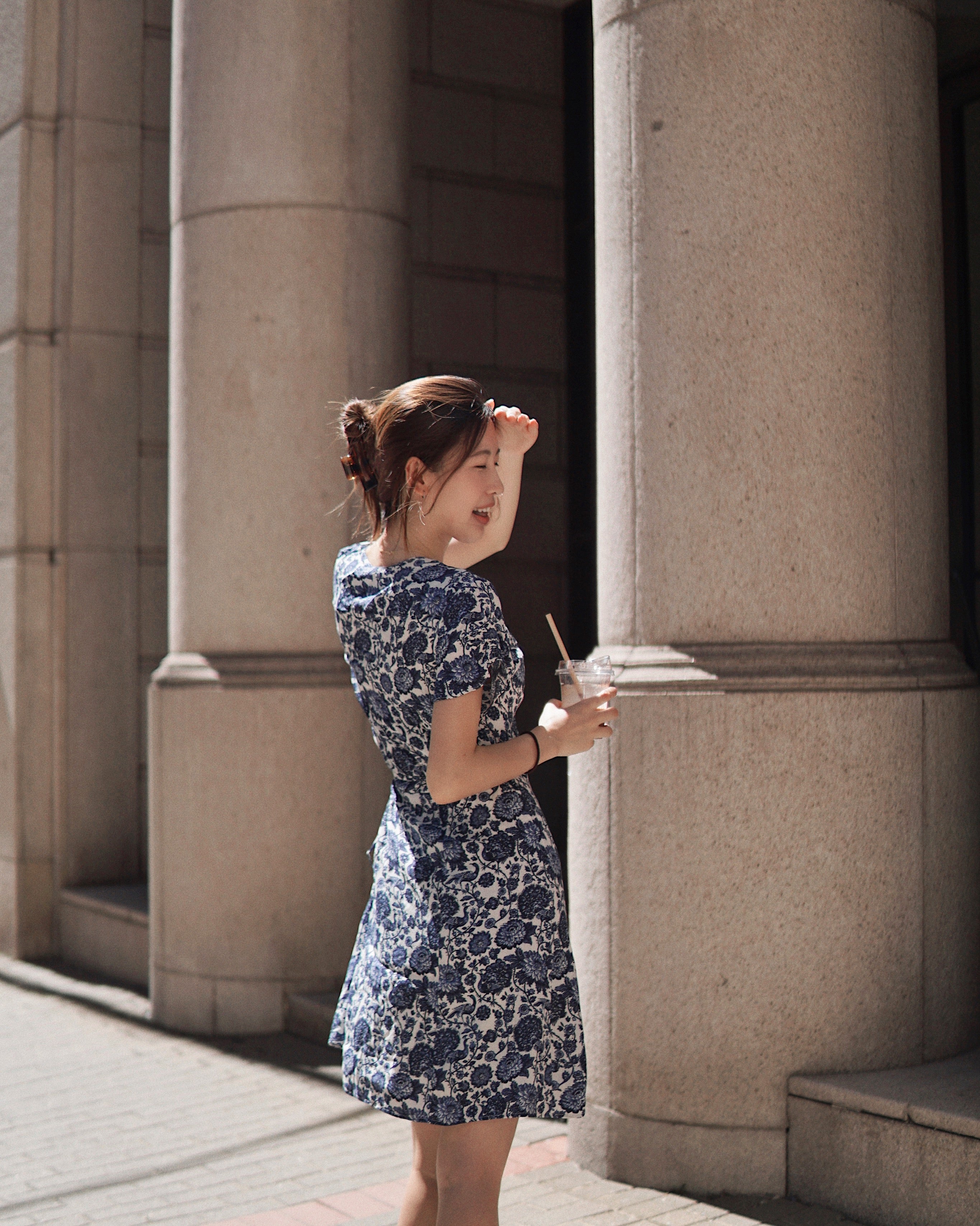 Short Sleeve Mini Wrap Dress