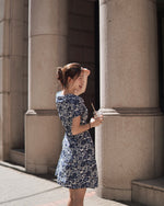 Short Sleeve Mini Wrap Dress