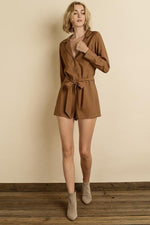 Button Down Shirt Romper