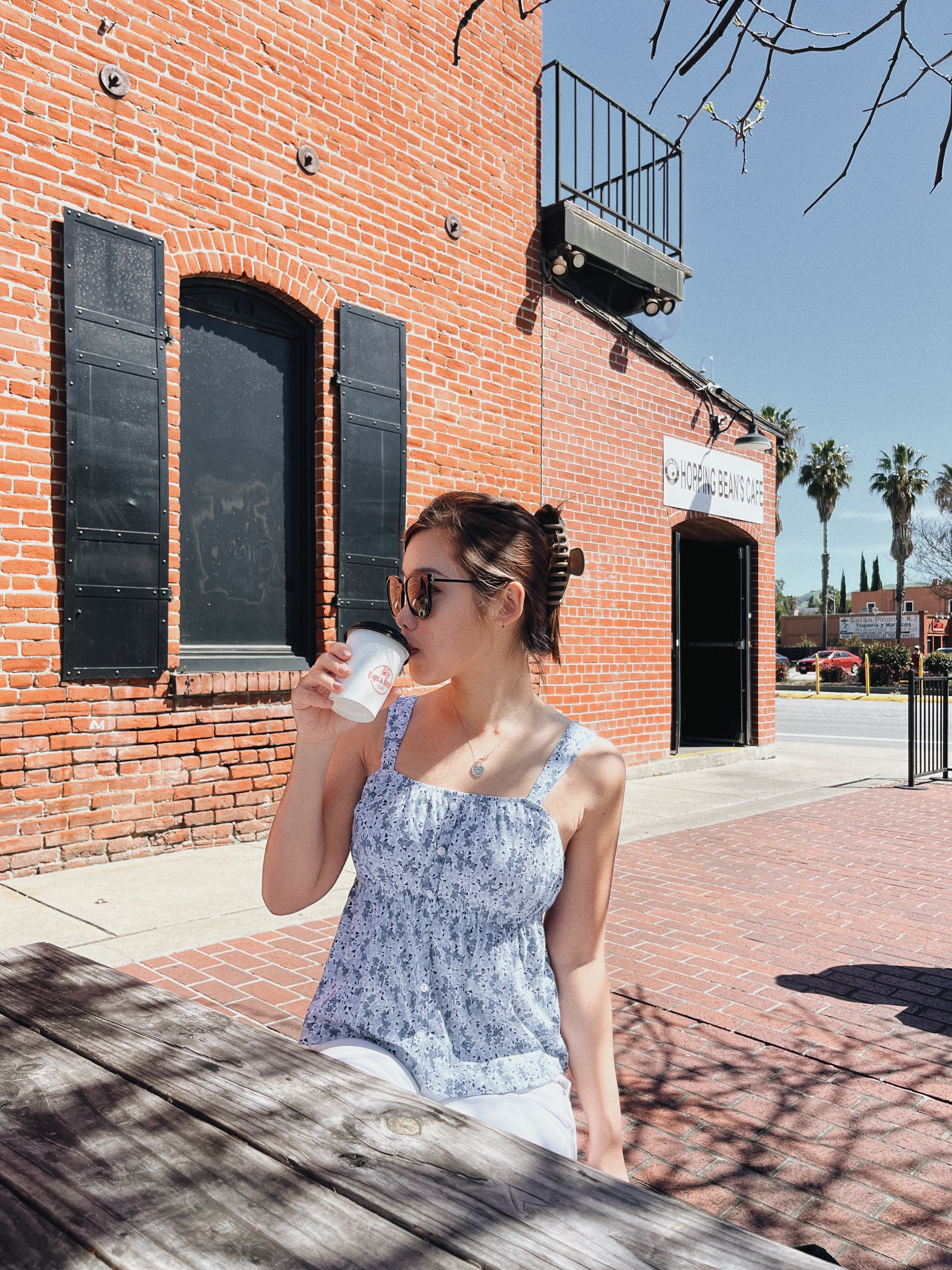 Girls Button-through Cinched Tank