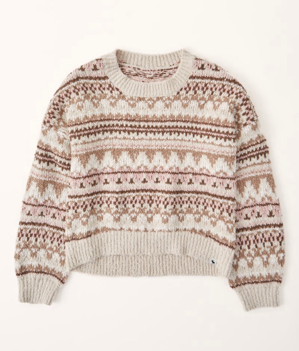 Cable Knit Fairisle Sweater – Elephant Clouds Apparel
