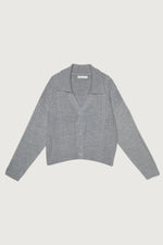 Cable Knit Button Up Cardigan