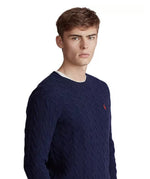 Men Cable Wool-Cashmere Sweater