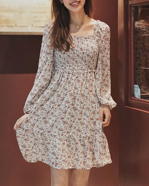 Weekend Square Neck Smocked Dress