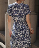 Short Sleeve Mini Wrap Dress