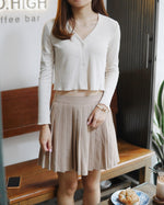 Pleated Mini Skirt