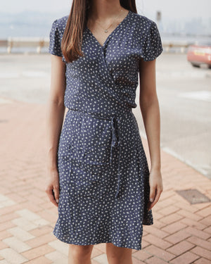Robbie Wrap dress Elephant Clouds Apparel Robbie Wrap dress Elephant Clouds Apparel