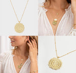 Mosaic Coin Necklace