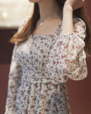 Weekend Square Neck Smocked Dress
