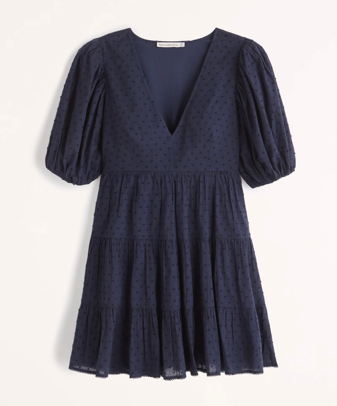 Plunge Puff Sleeve Dress