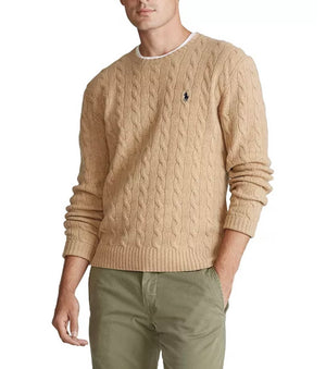 Men Cable Wool-Cashmere Sweater