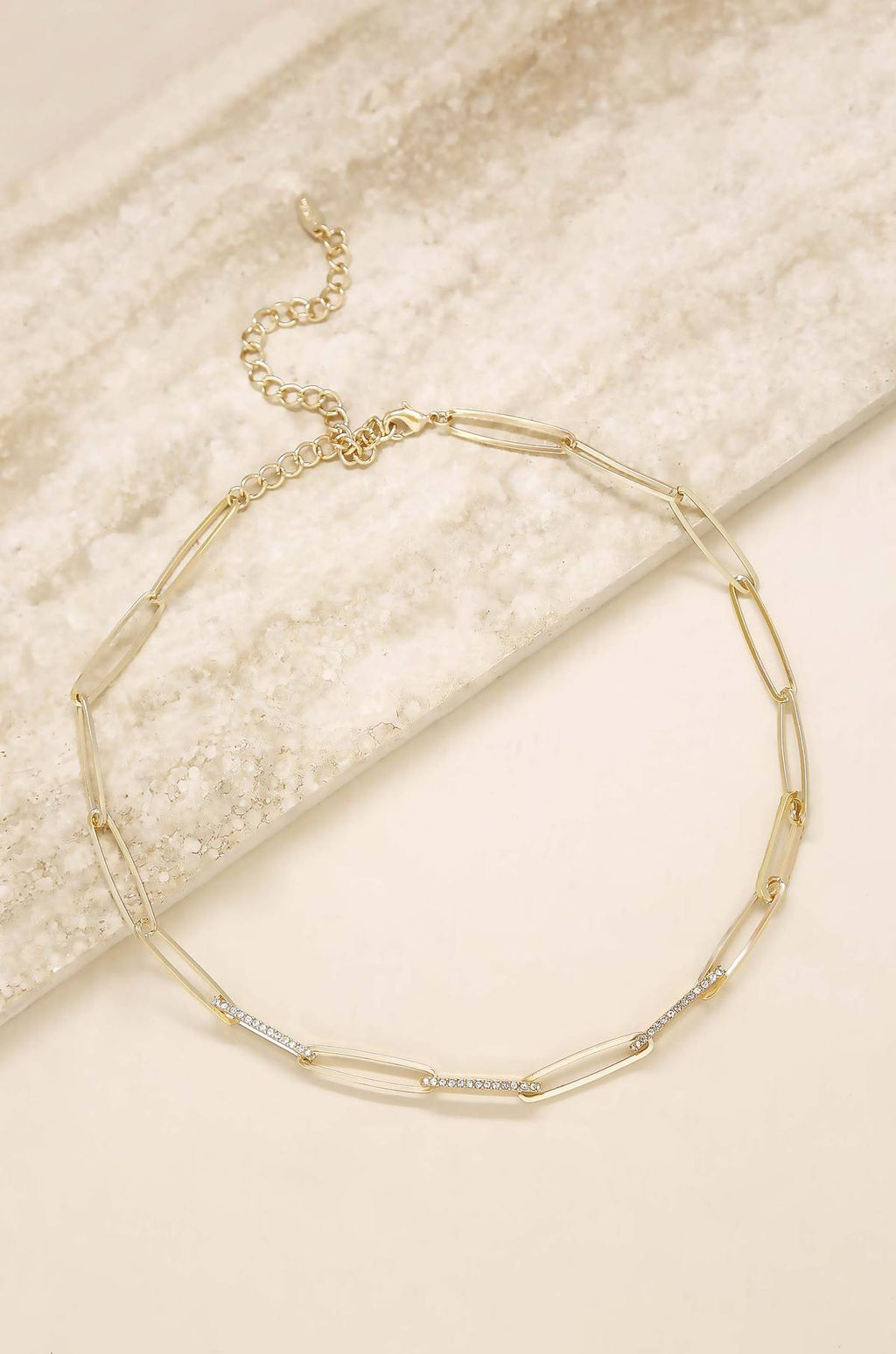 Sparkle in Links Chain Link Necklace in Gold