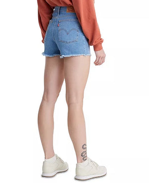 High Rise Denim Shorts